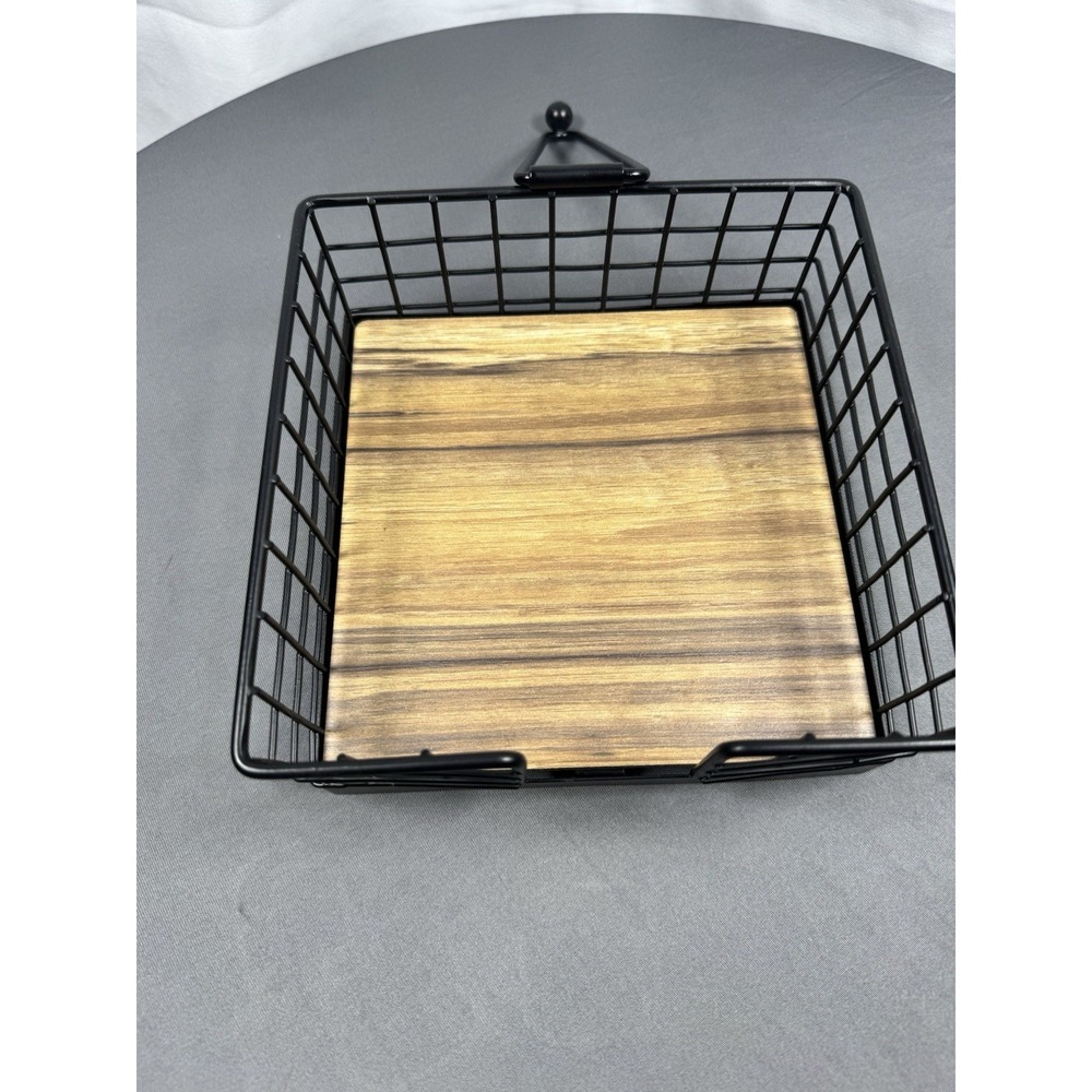Napkin Holder Decorative Modern Wood Base for Restaurant Kitchen‎ Living Room - Picture 2 of 4